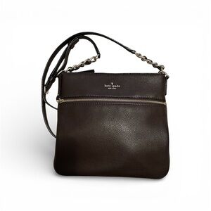 Kate Spade Dark Chocolate Brown Leather Shoulder Bag